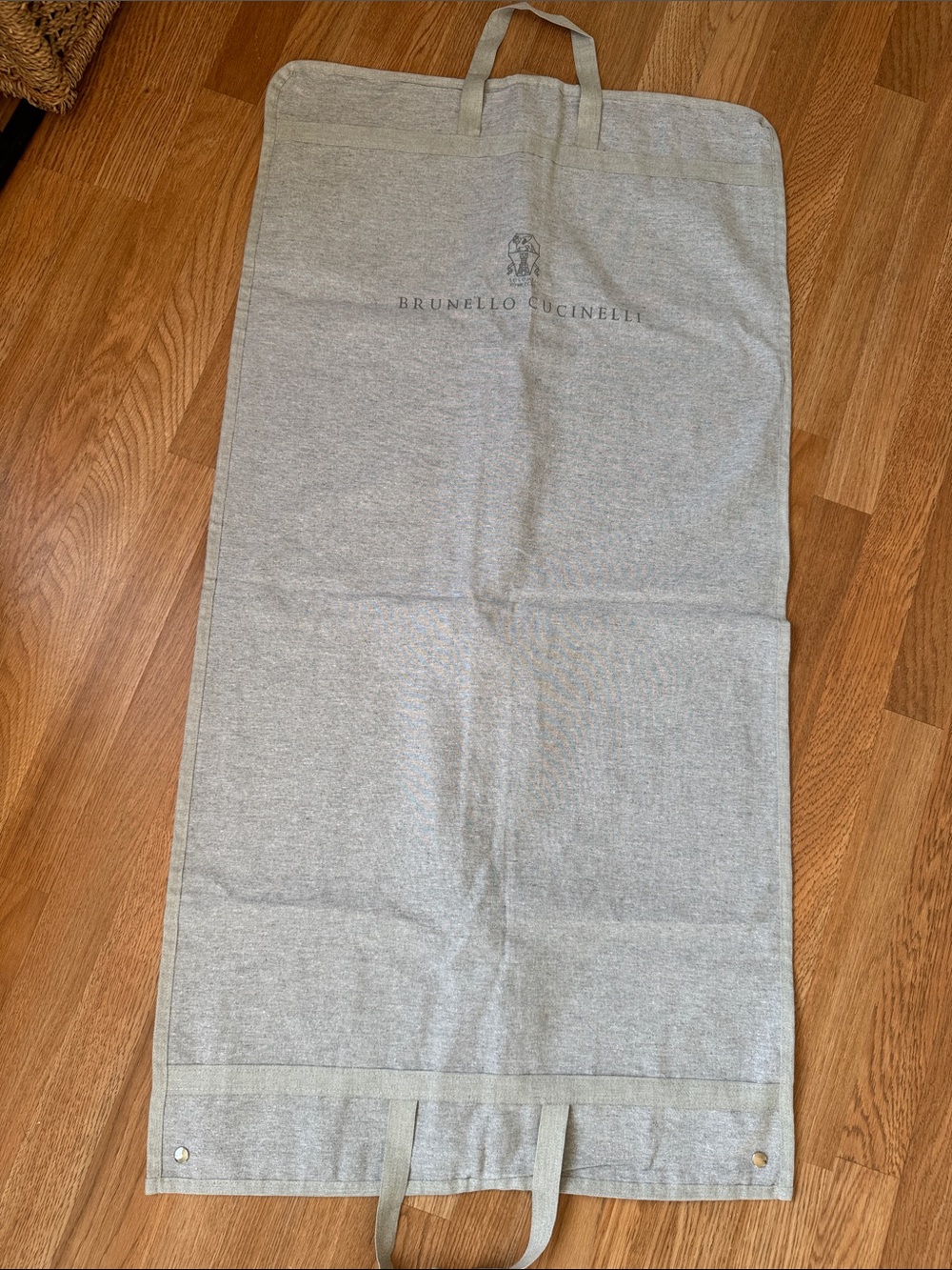 Brunello Cucinelli Light Gray Men's Pants Garment Bag